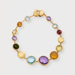 Jaipur Color 18K Yellow Gold Mixed Gemstone Bracelet