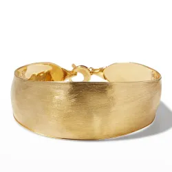 Lunaria 18K Yellow Gold Large Width Cuff