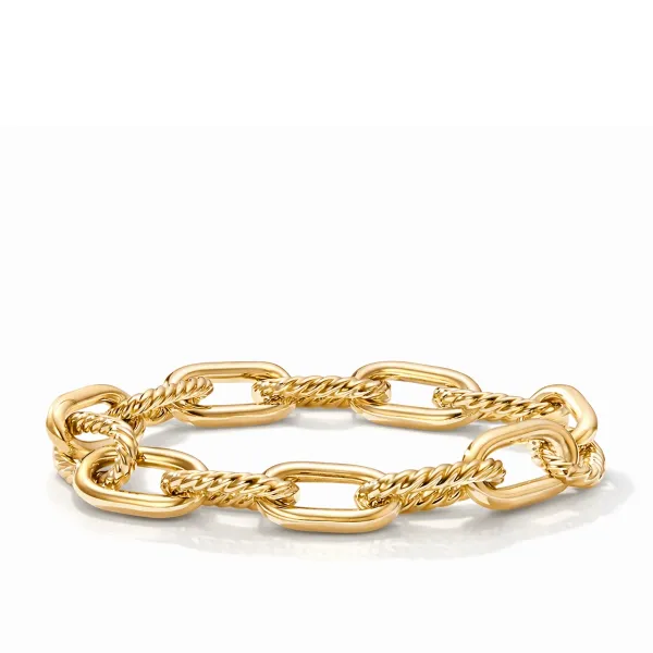 Madison Chain Bracelet in 18K Gold, 11mm