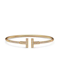 Pavé Diamond Wire Bangle