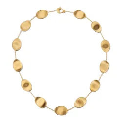 18K Yellow Gold Lunaria Station Collar Necklace