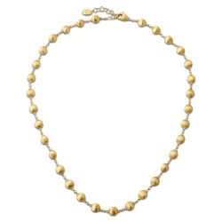 18K Yellow Gold Bead Necklace