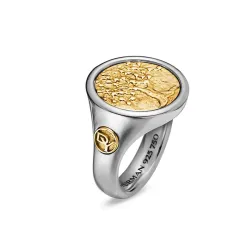 Men's Life & Death Duality Signet Ring, Size 11