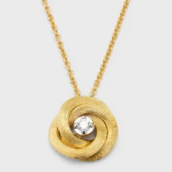 Jaipur Link 18K Yellow Gold Pendant Necklace With Diamond