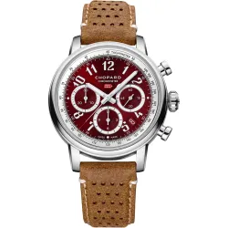 Mille Miglia 40mm Classic Chronograph Red Dial Watch