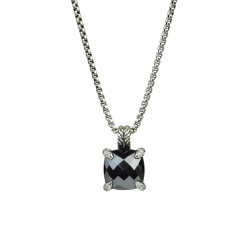Chatelaine Hematite Pendant Necklace 11mm