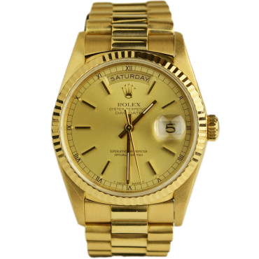 Day-Date 36 Presidential Gold Stick Dial 18238