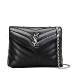 Black Loulou Small Quilted Leather Shoulder Bag