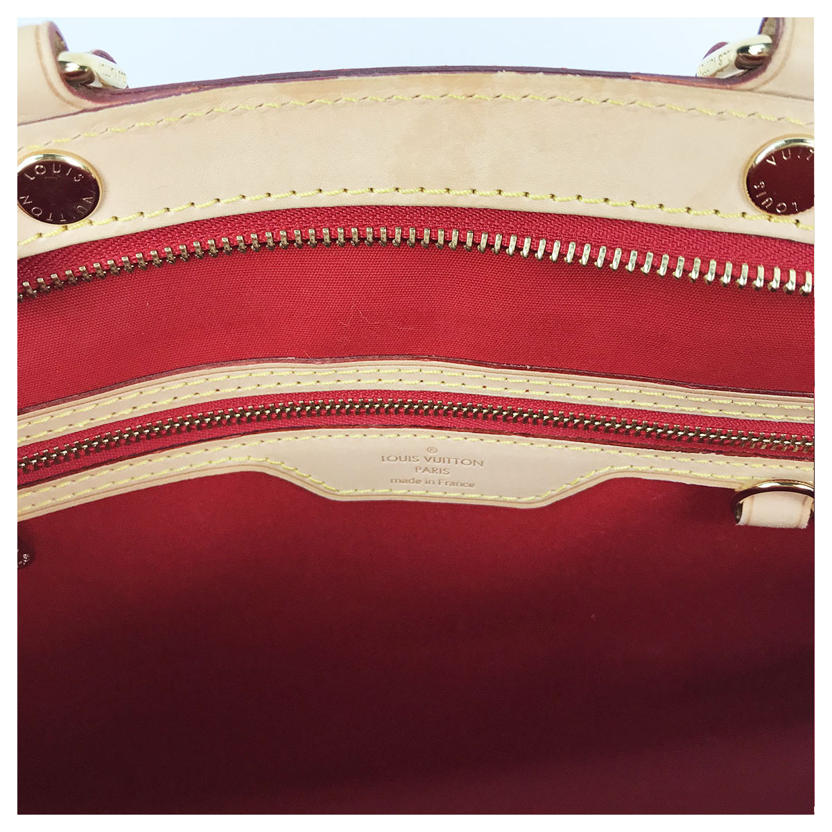 Wear & Tear: Louis Vuitton Brea MM in Rouge Fauviste Vernis 