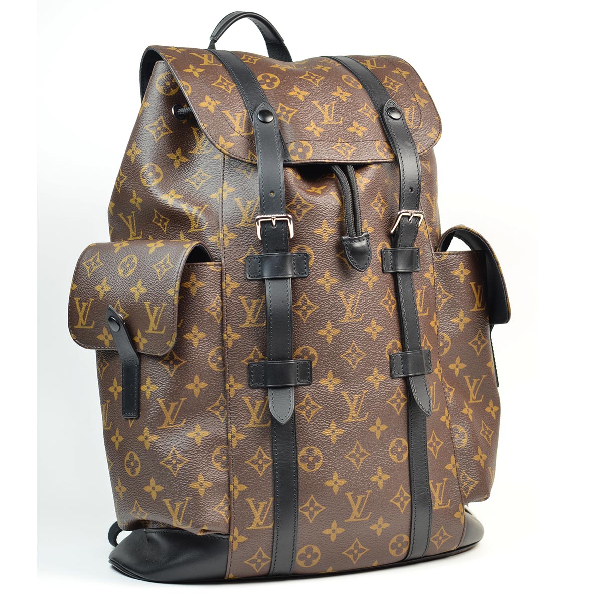 Louis+Vuitton+Christopher+Backpack+PM+Silver+Leather for sale online