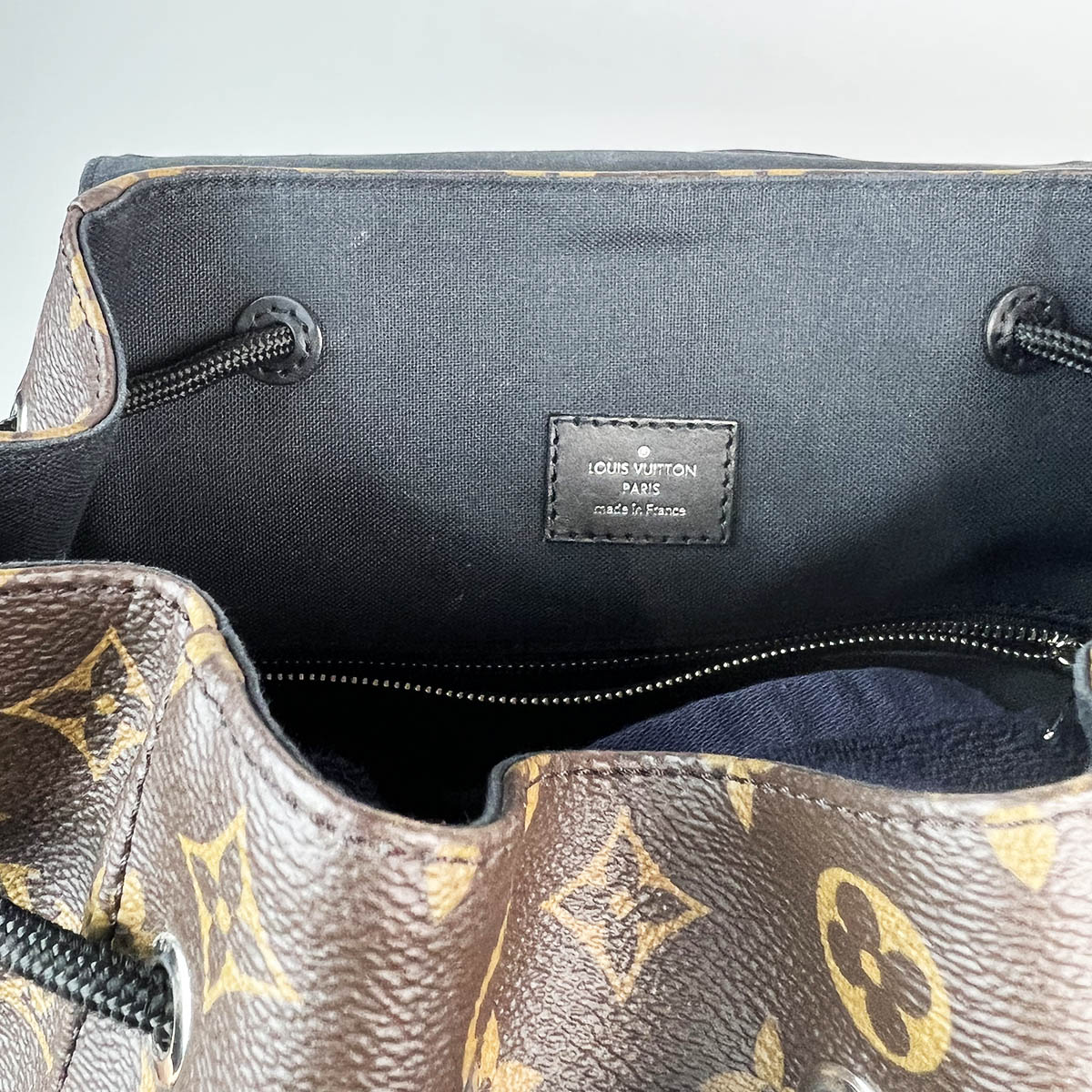 Christopher MM Backpack - Luxury Monogram Taurillon Leather Black