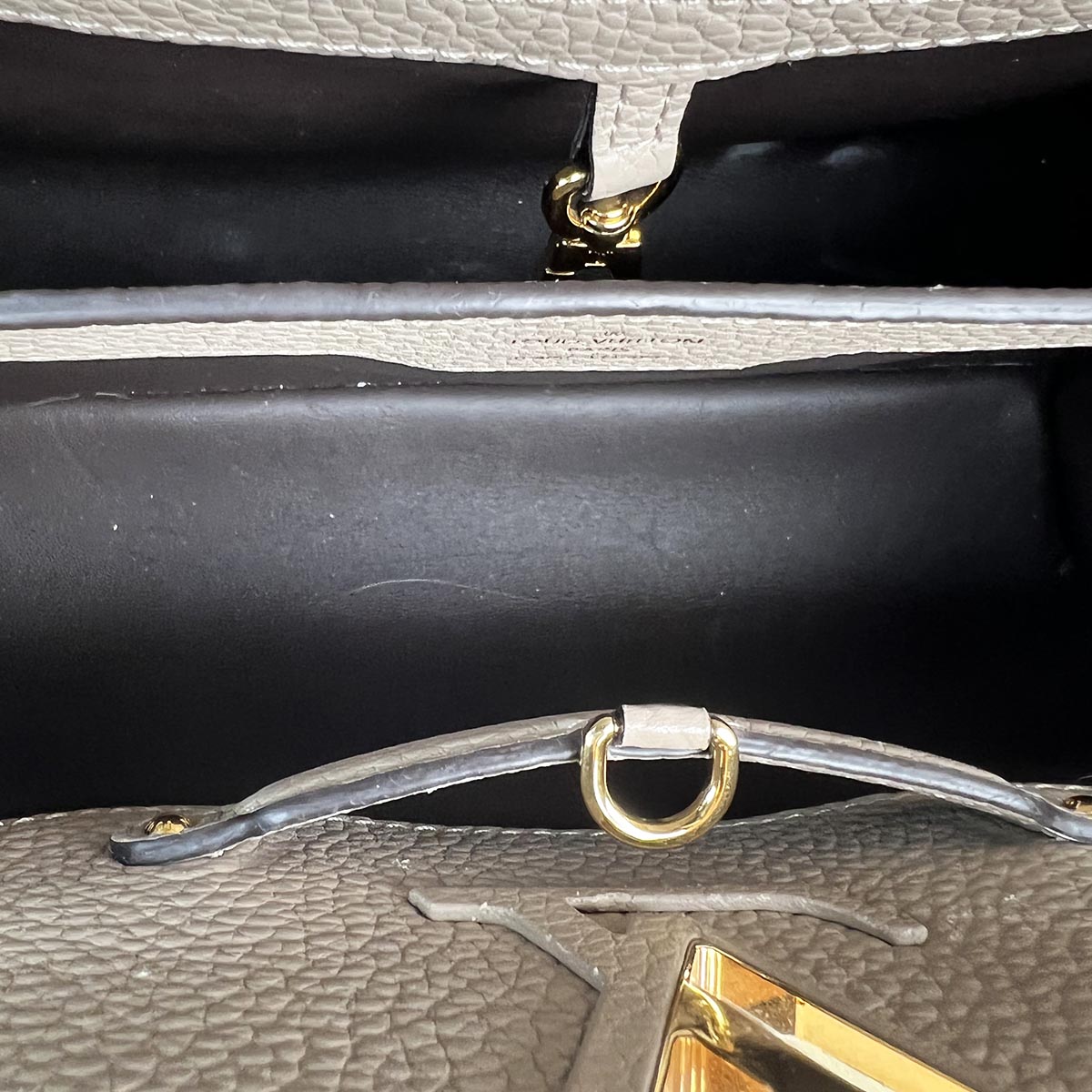 Louis Vuitton Capucine PM Teddy Fleece Top Handle Shoulder Bag